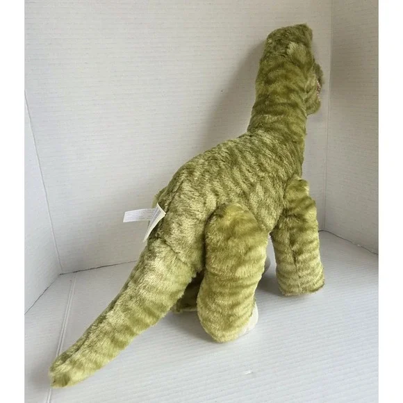 Build A Bear BAB Striped Green Brachiosaurus Dinosaur 2015 Plush Stuffed 22 inch - Picture 5 of 13